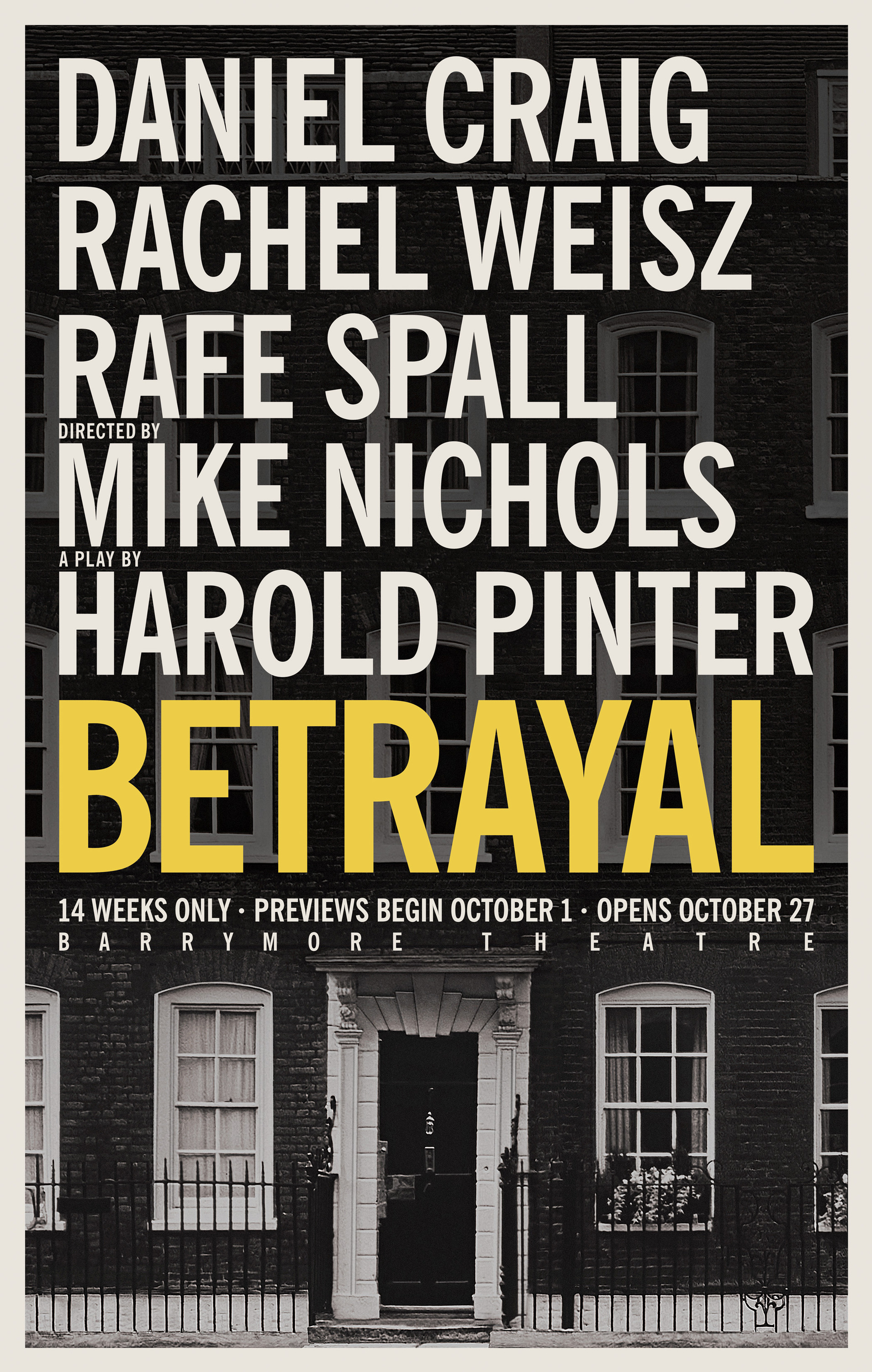 Mega Sized Broadway Poster Image for Betrayal 