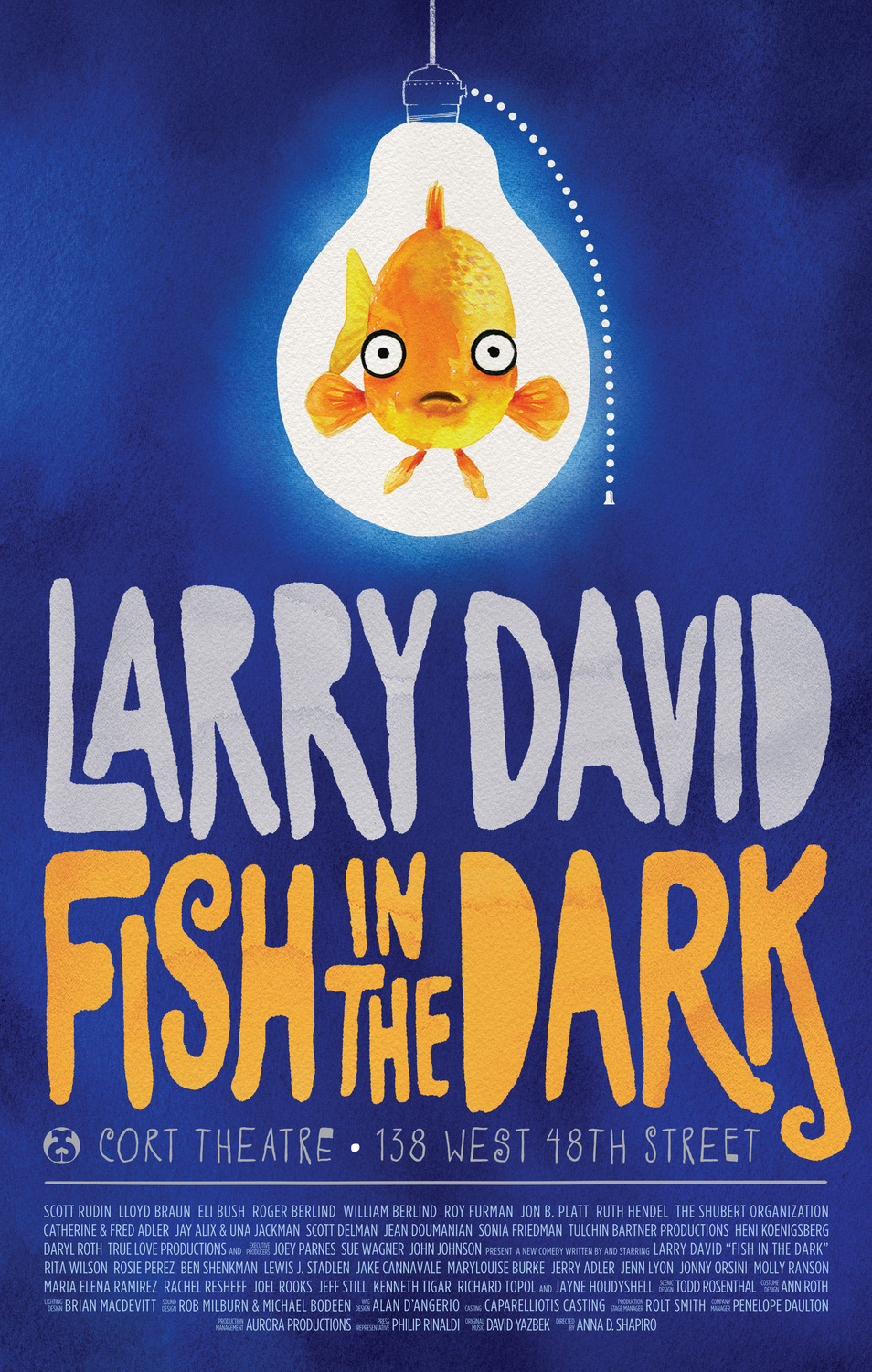 Extra Large Broadway Poster Image for Fish in the Dark 