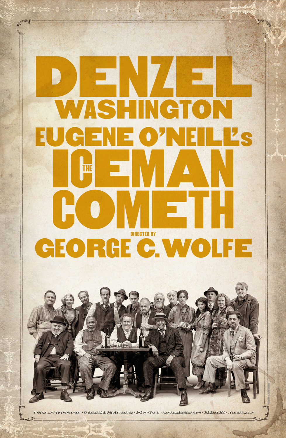 Extra Large Broadway Poster Image for The Iceman Cometh 