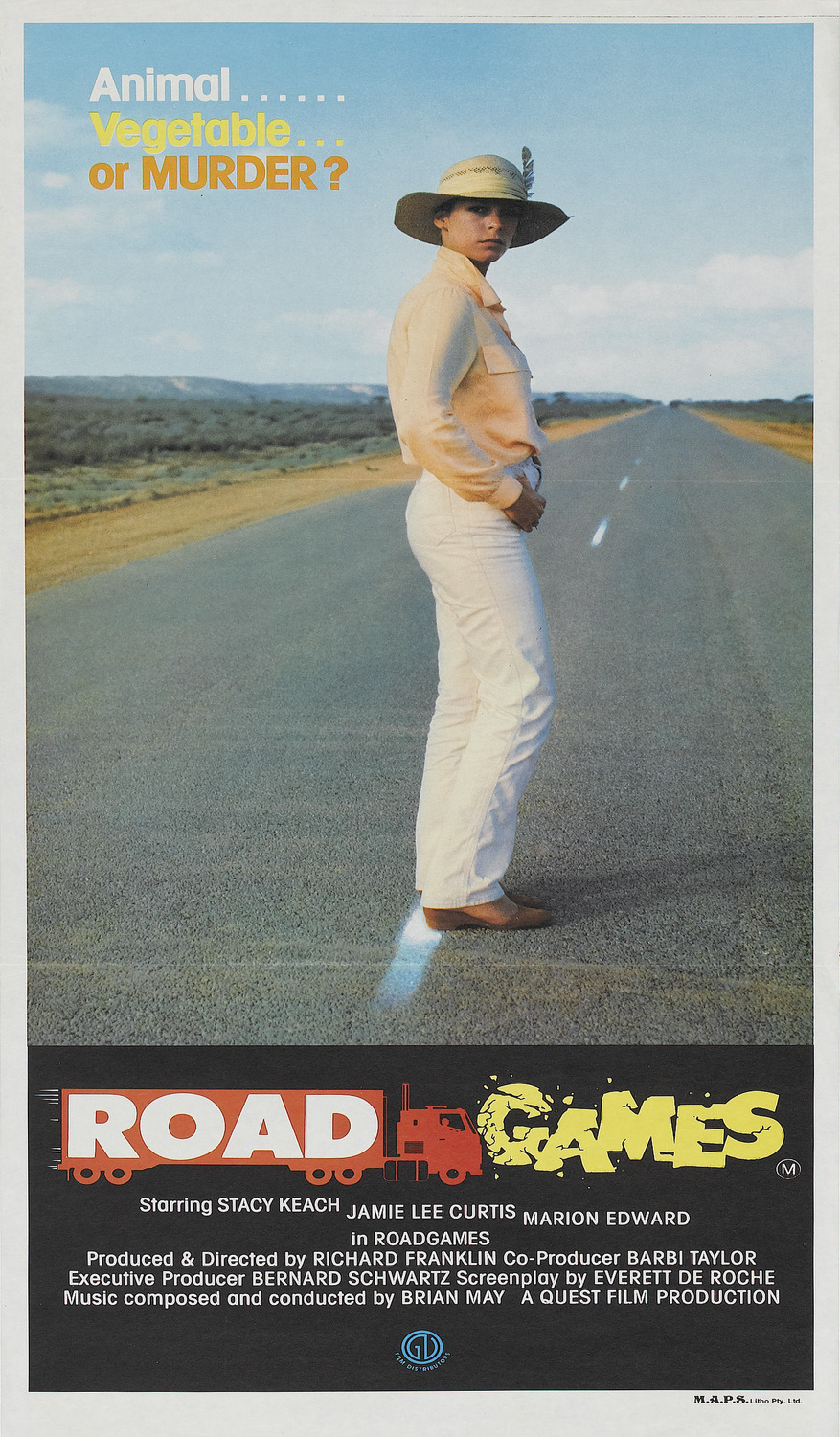 Extra Large Movie Poster Image for Roadgames (#2 of 2)