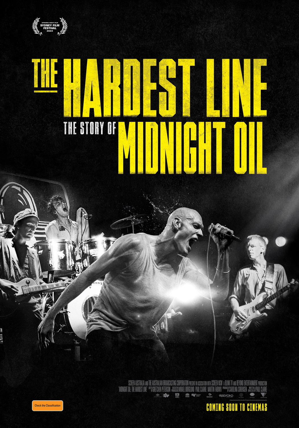 Extra Large Movie Poster Image for Midnight Oil: The Hardest Line 