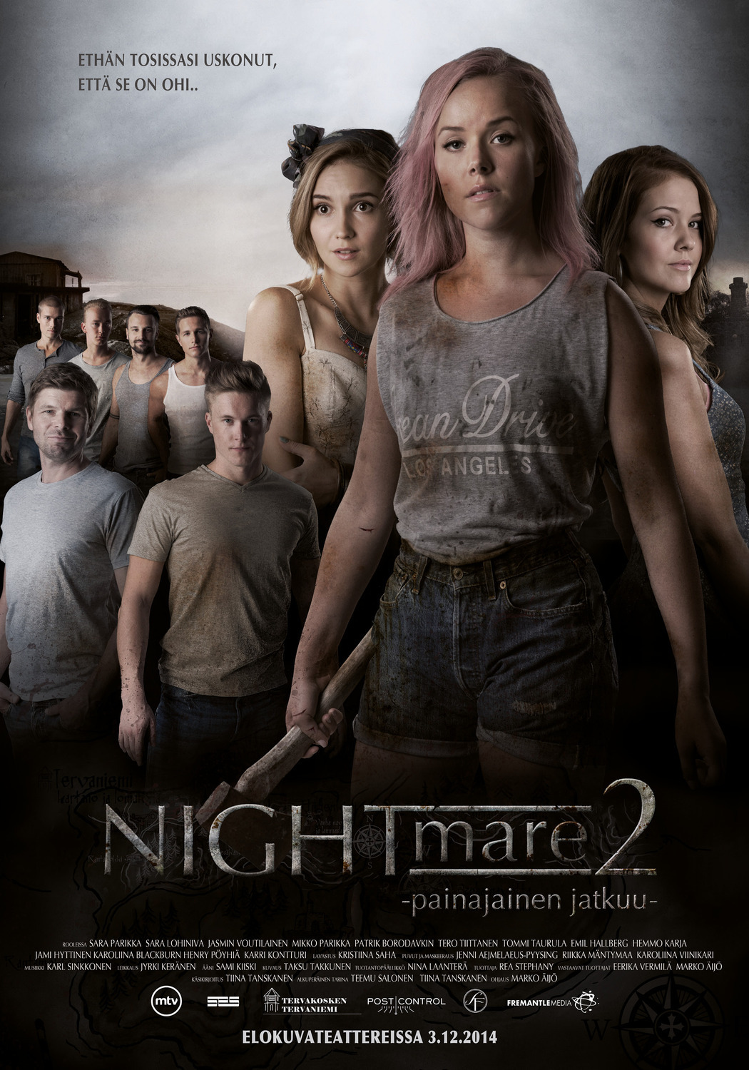 Extra Large Movie Poster Image for Nightmare 2 - painajainen jatkuu 