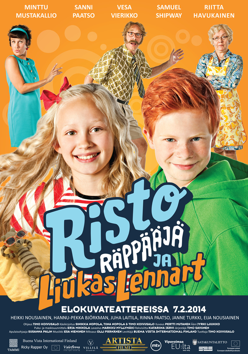 Extra Large Movie Poster Image for Risto Räppääjä ja liukas Lennart 