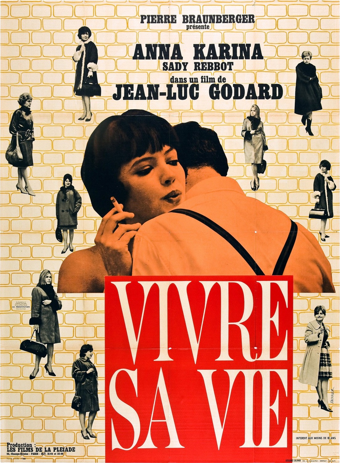 Extra Large Movie Poster Image for Vivre sa vie: Film en douze tableaux (#1 of 2)