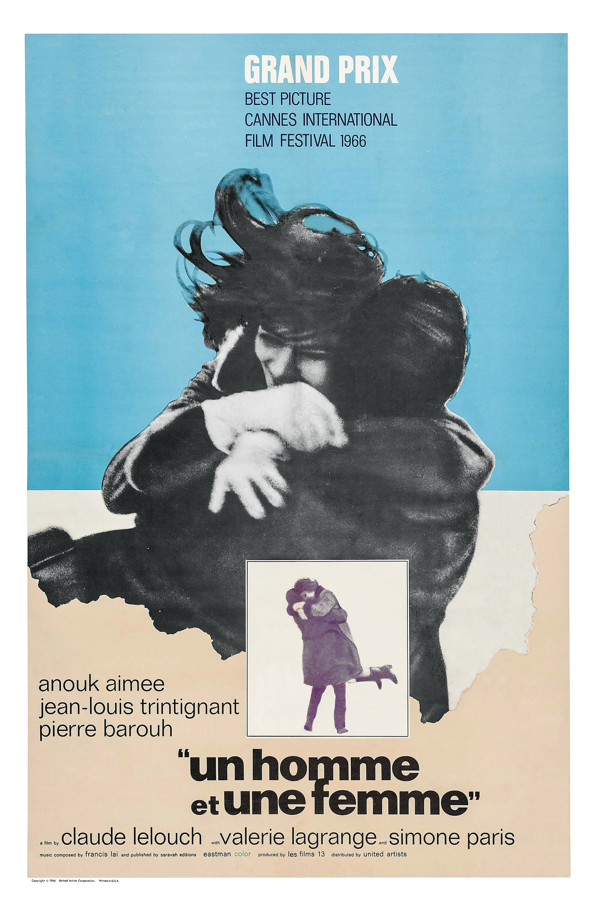 Mega Sized Movie Poster Image for Un homme et une femme (#1 of 2)