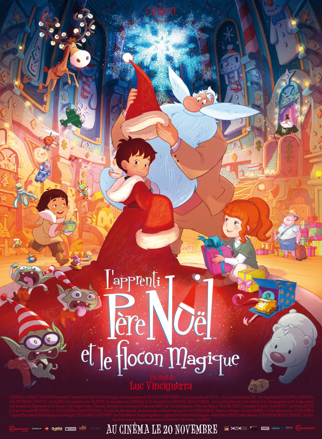 Extra Large Movie Poster Image for L'apprenti Père Noël et le flocon magique 