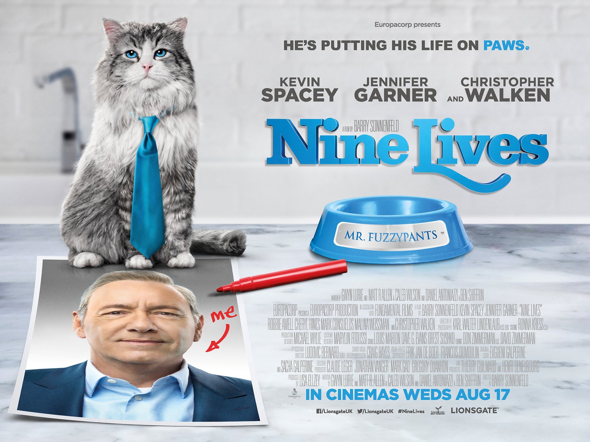 Mega Sized Movie Poster Image for Nine Lives (#5 of 6)