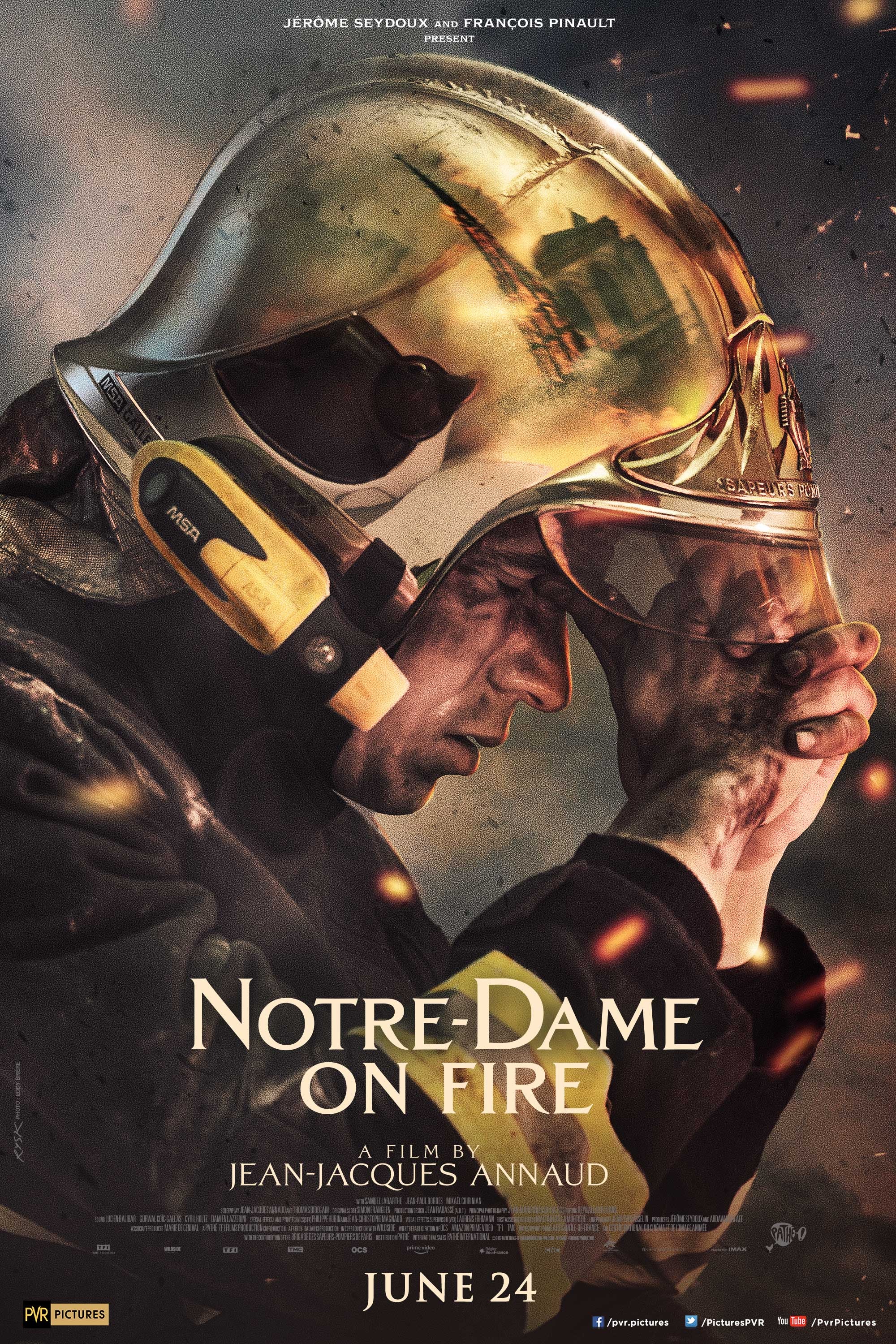 Mega Sized Movie Poster Image for Notre-Dame brûle (#2 of 2)