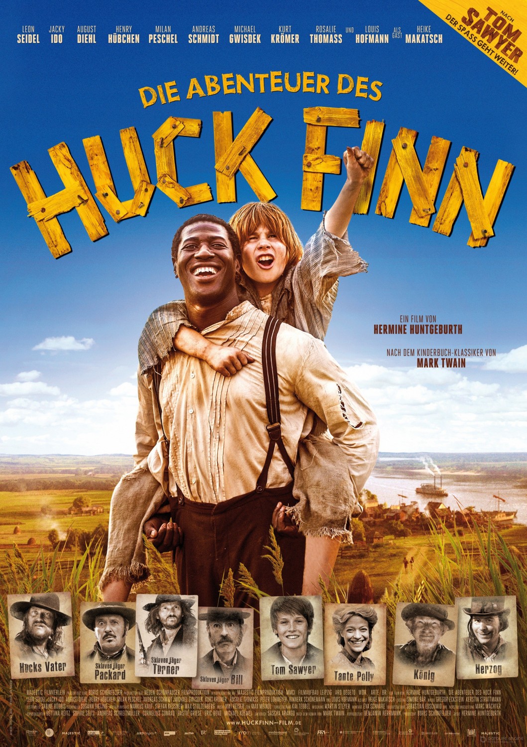Extra Large Movie Poster Image for Die Abenteuer des Huck Finn 