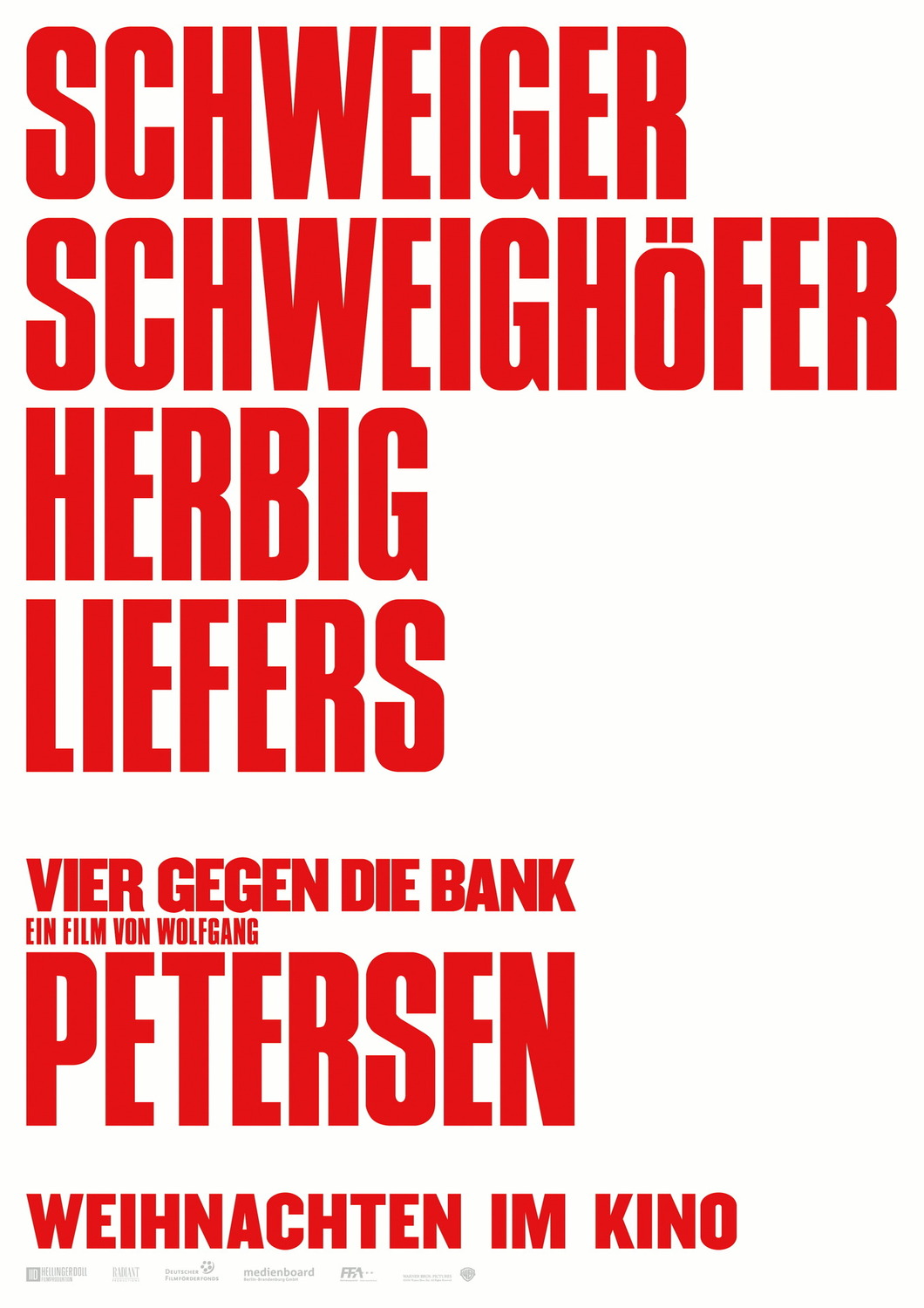 Extra Large Movie Poster Image for Vier gegen die Bank (#1 of 3)