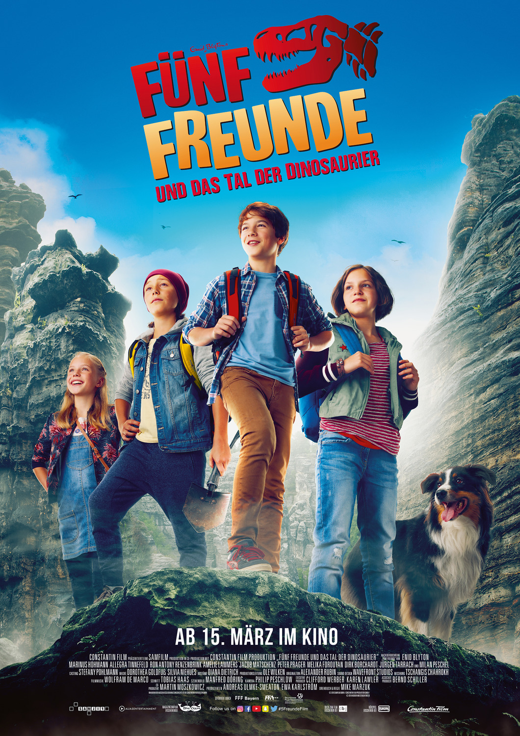 Extra Large Movie Poster Image for Fünf Freunde und das Tal der Dinosaurier (#2 of 2)