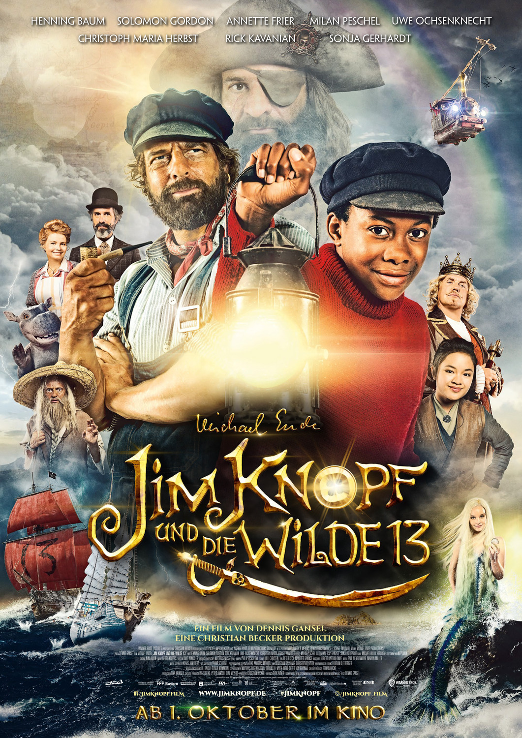 Extra Large Movie Poster Image for Jim Knopf und die Wilde 13 (#1 of 2)