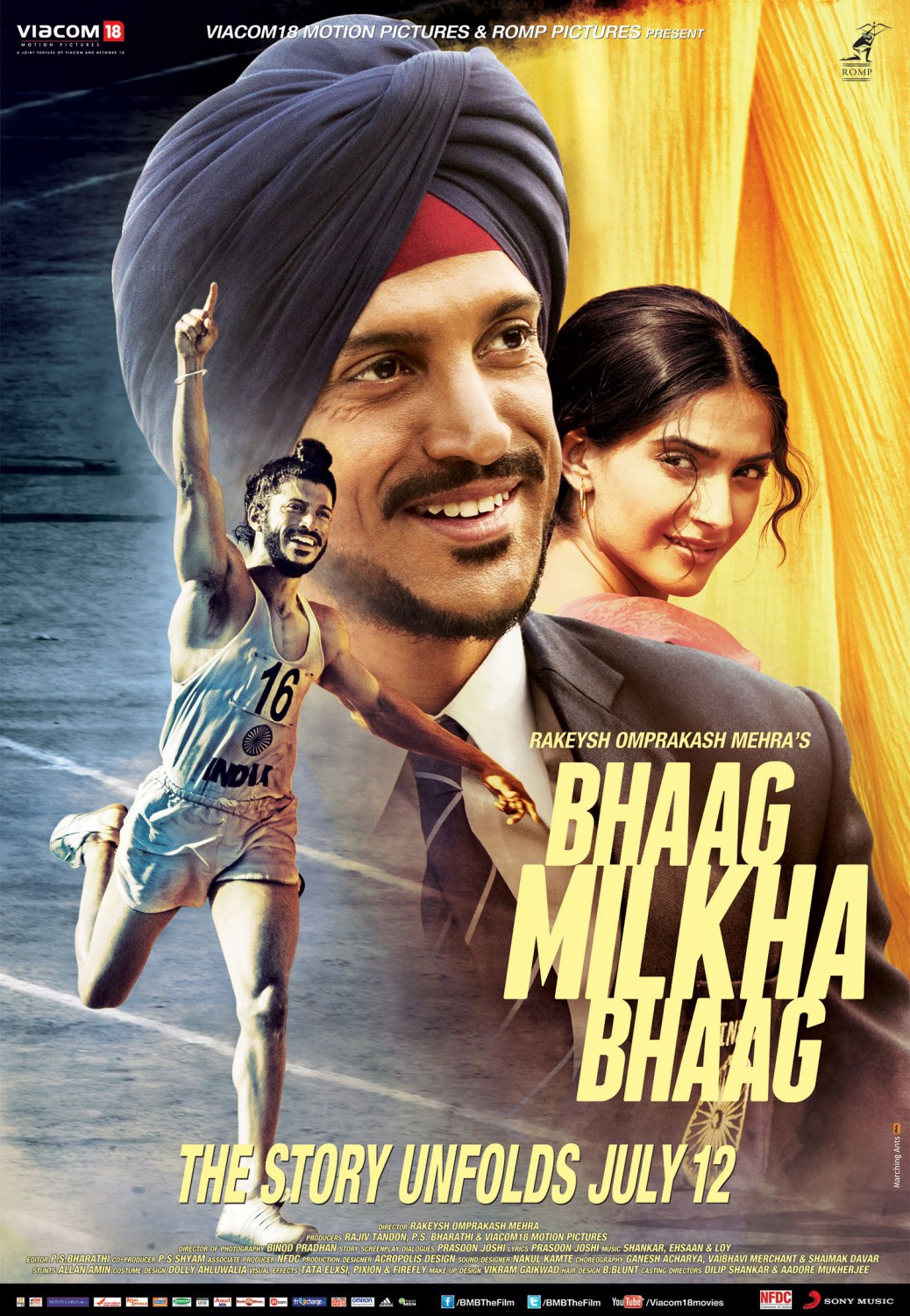 Extra Large Movie Poster Image for Bhaag Milkha Bhaag (#7 of 7)