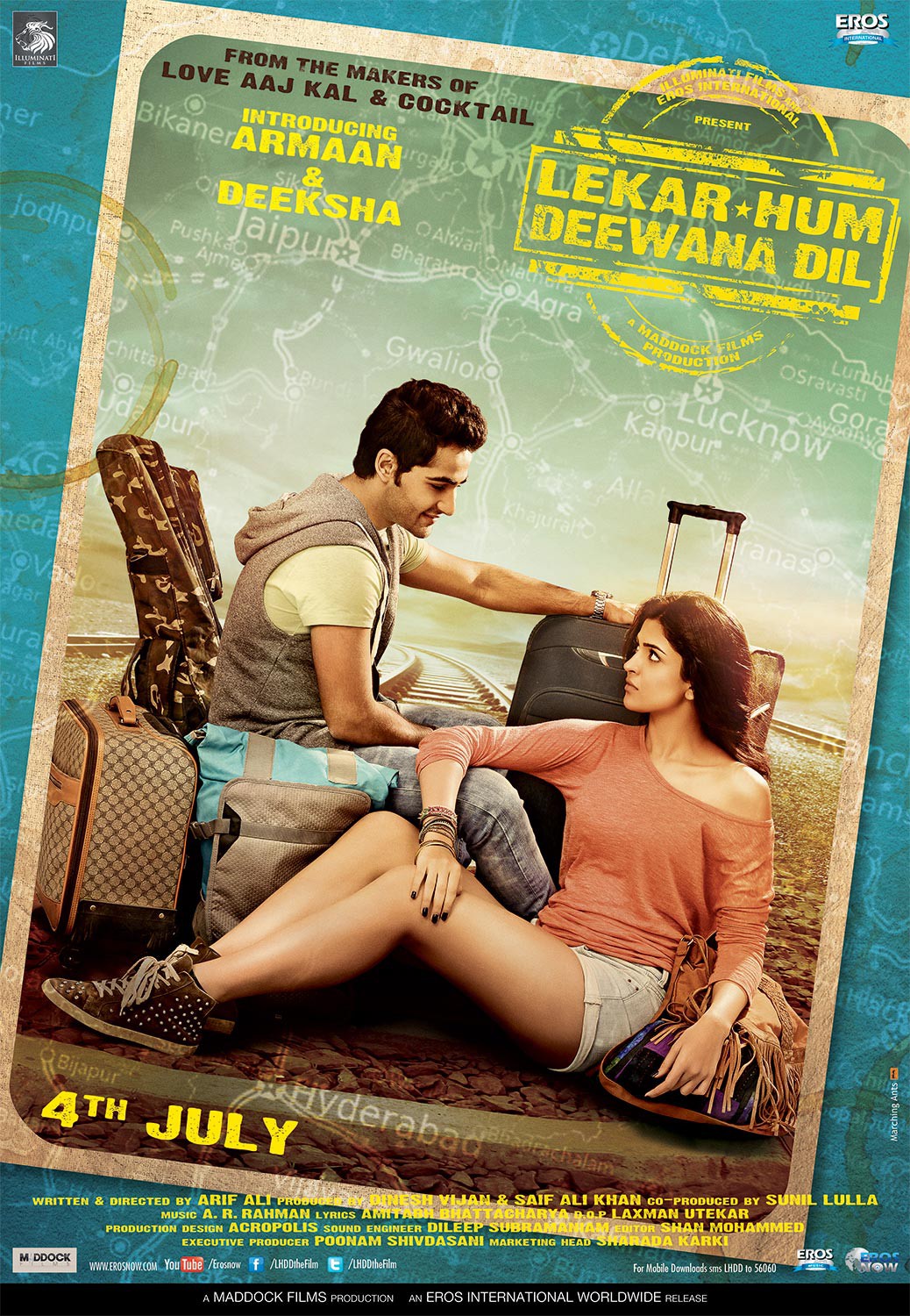 Extra Large Movie Poster Image for Lekar Hum Deewana Dil (#3 of 7)