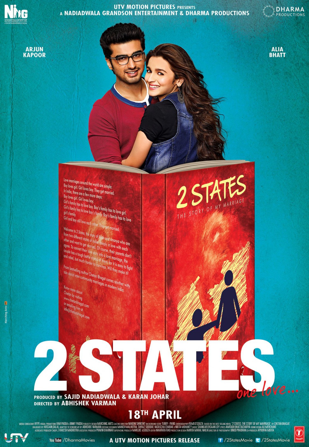 Extra Large Movie Poster Image for 2 States (#4 of 8)