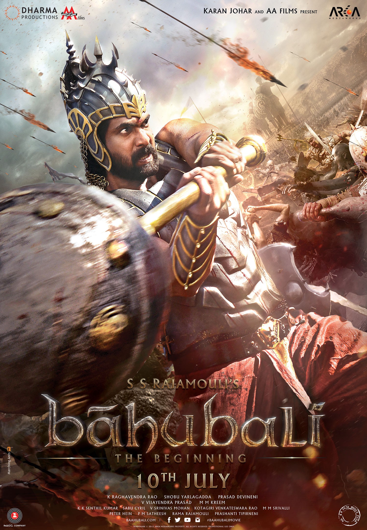 Mega Sized Movie Poster Image for Bahubali: The Beginning (#4 of 11)