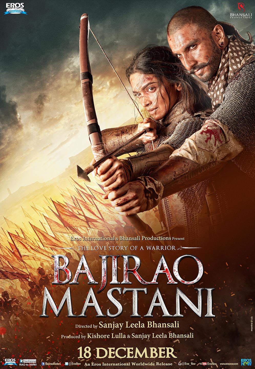 Extra Large Movie Poster Image for Bajirao Mastani (#6 of 12)