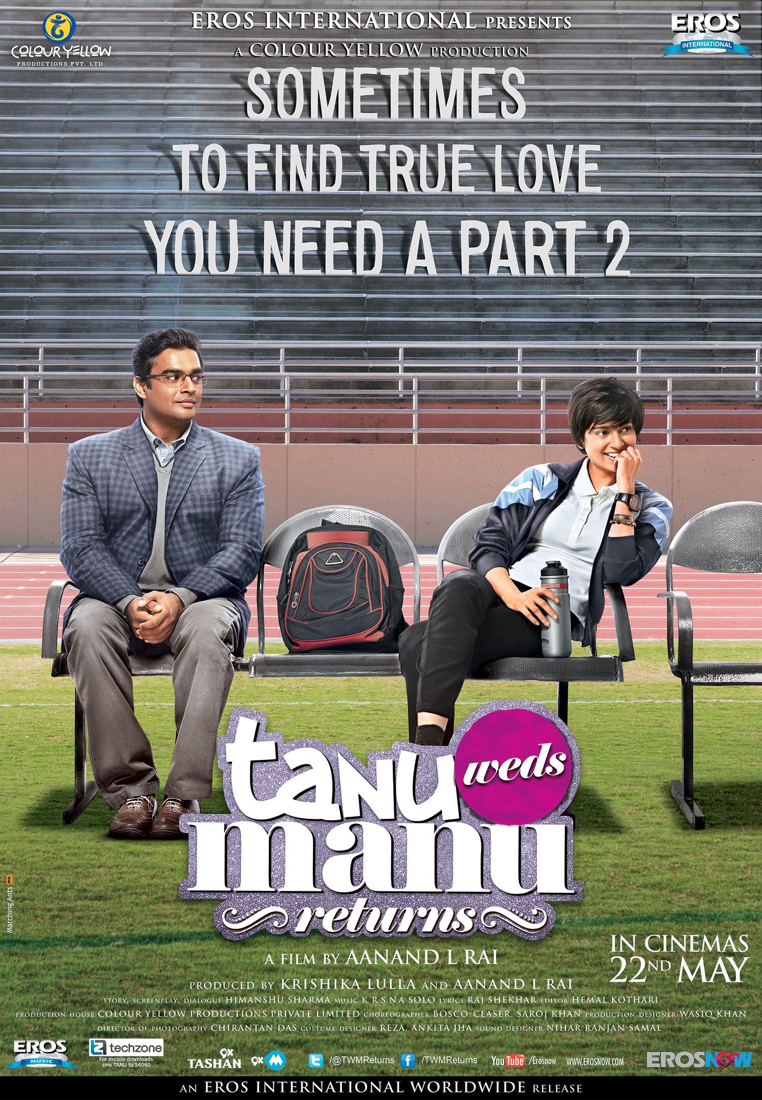 Mega Sized Movie Poster Image for Tanu Weds Manu Returns (#2 of 3)