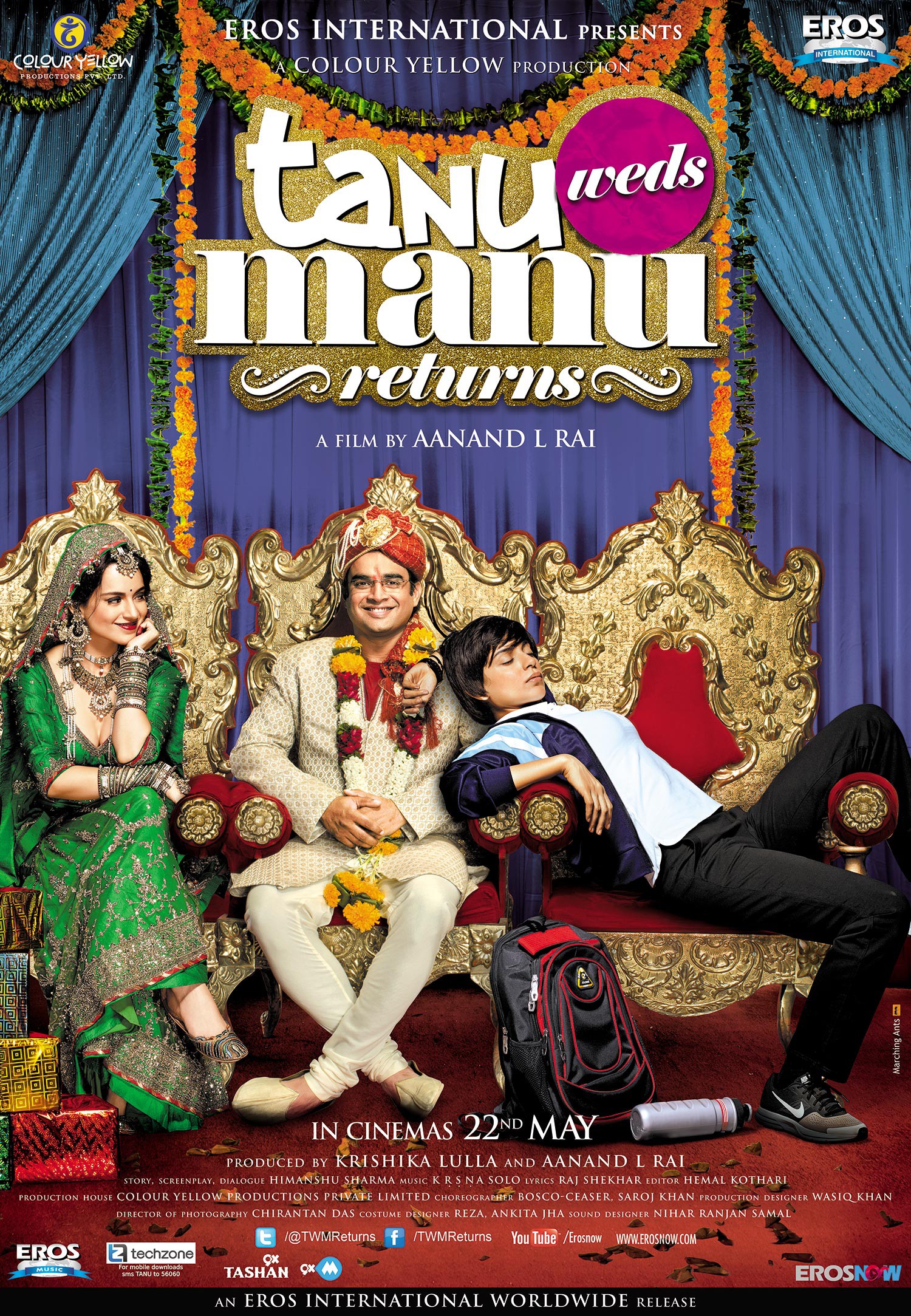 Mega Sized Movie Poster Image for Tanu Weds Manu Returns (#1 of 3)