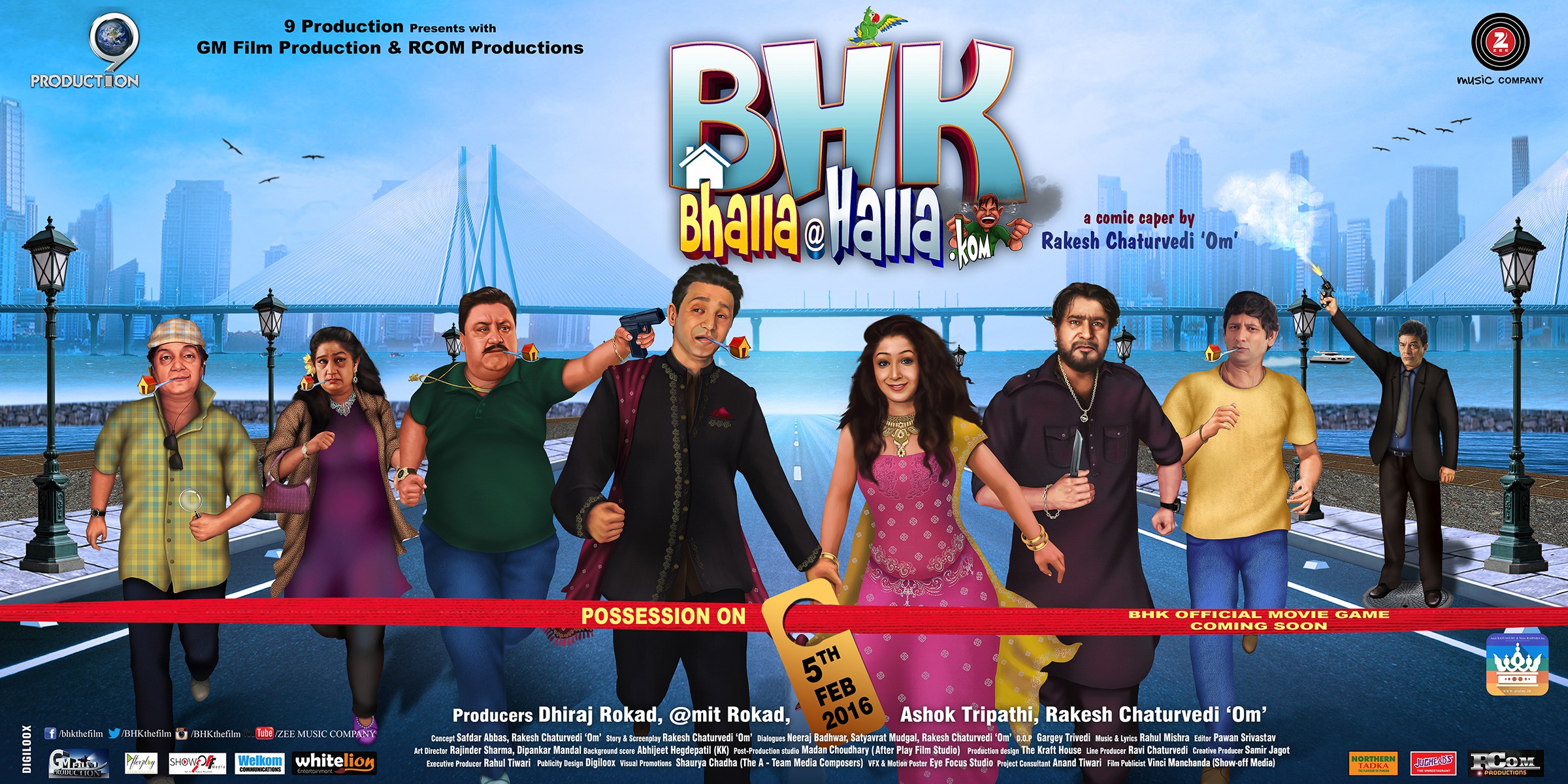Mega Sized Movie Poster Image for BHK Bhalla@Halla.Kom 
