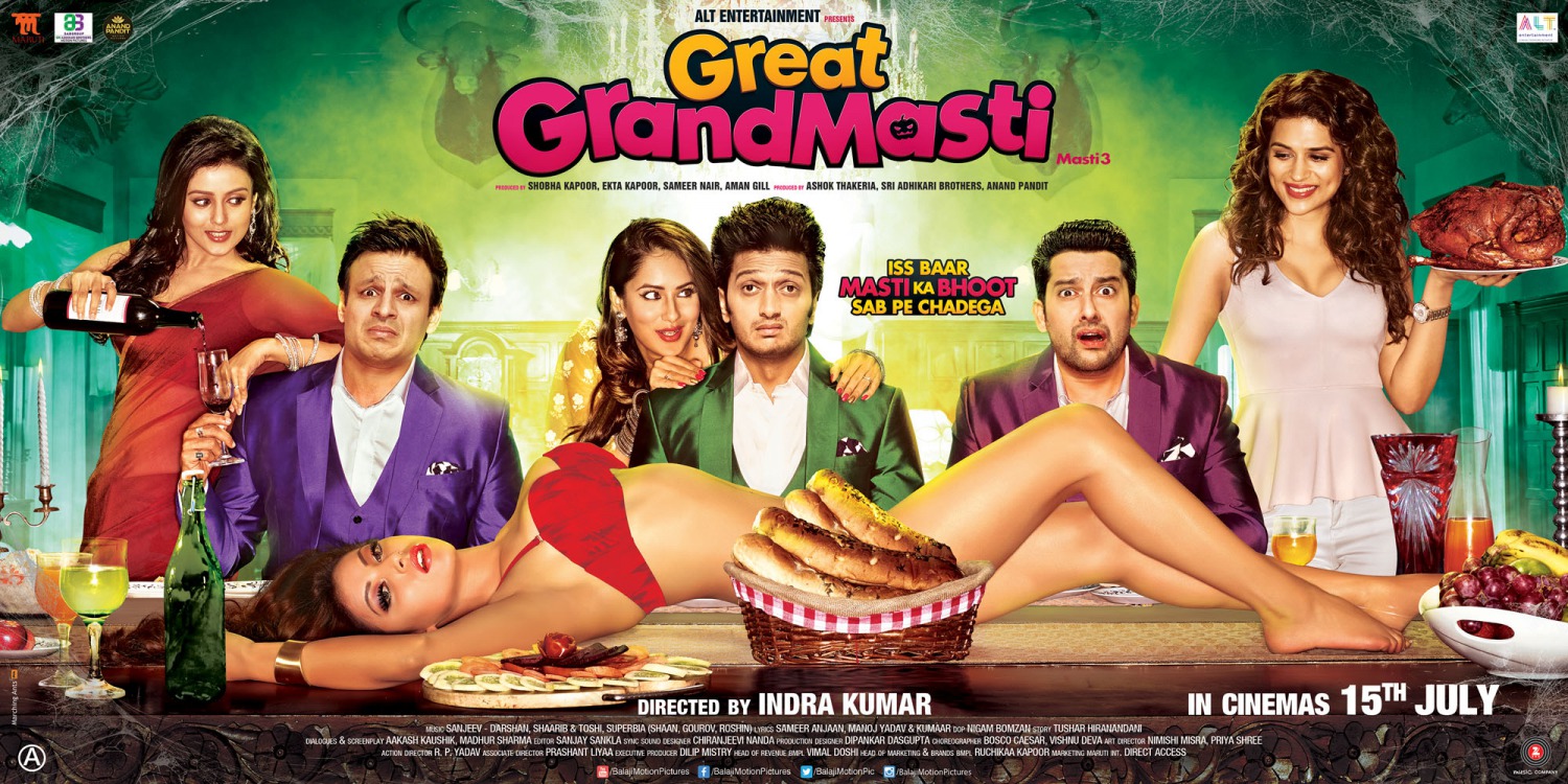 Extra Large Movie Poster Image for Great Grand Masti (#1 of 3)