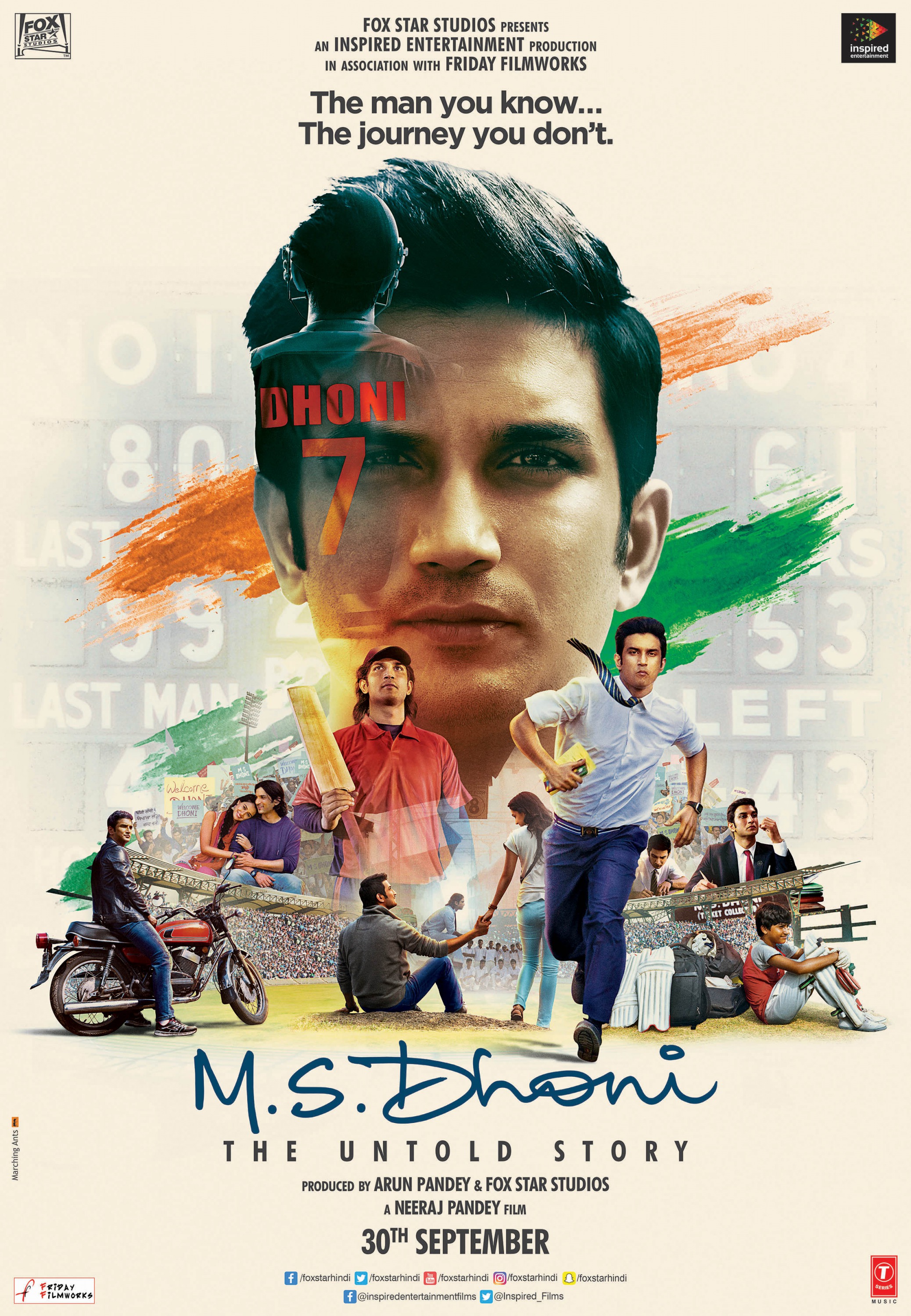 Mega Sized Movie Poster Image for M.S. Dhoni: The Untold Story (#3 of 8)