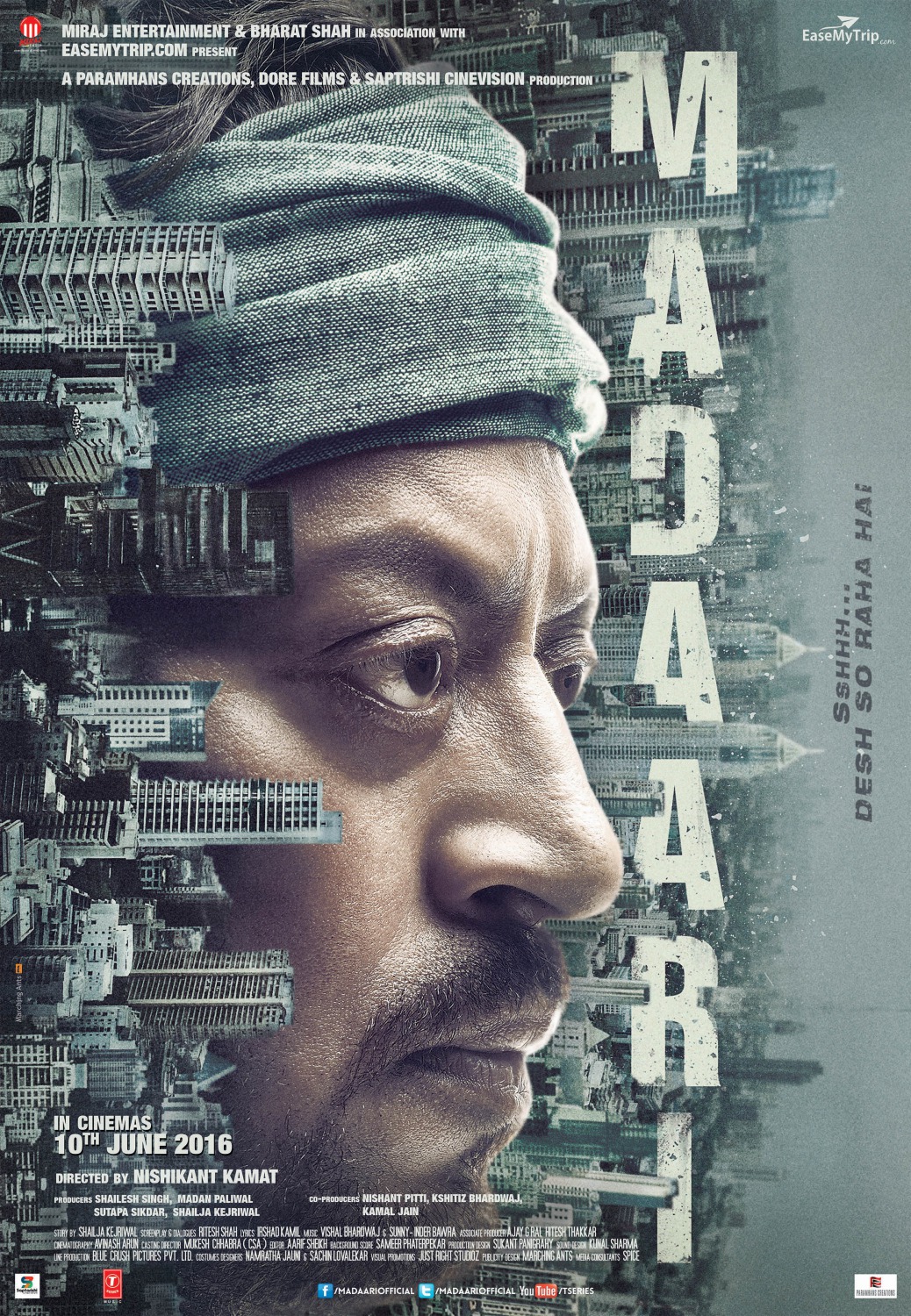 Extra Large Movie Poster Image for Madaari (#3 of 5)