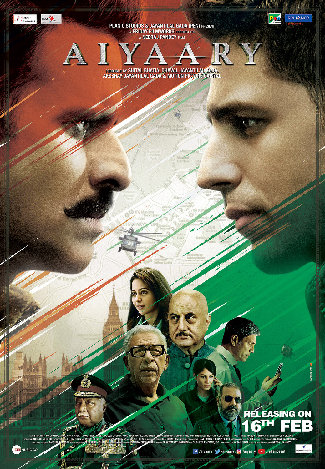 Extra Large Movie Poster Image for Aiyaary (#5 of 5)