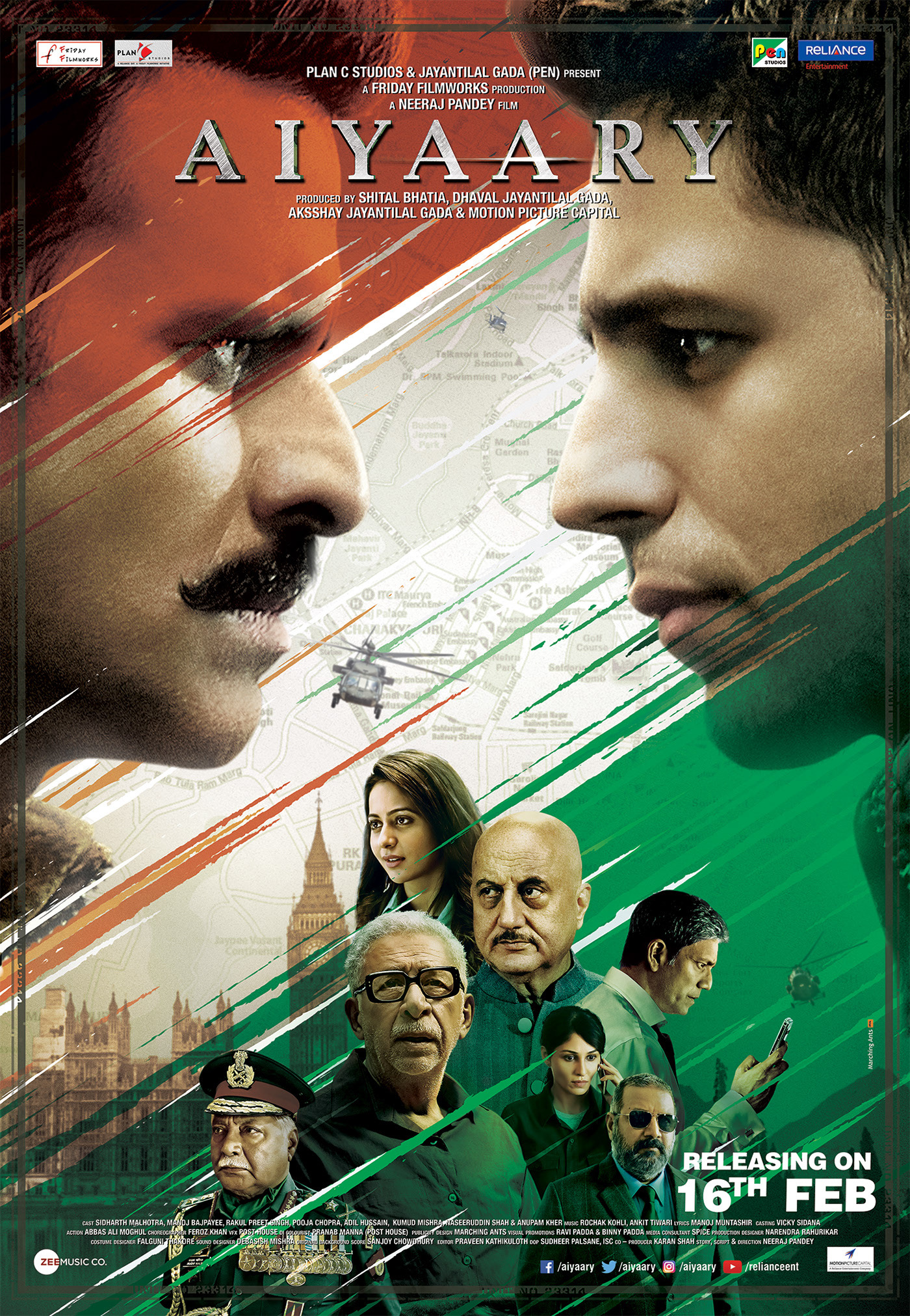 Mega Sized Movie Poster Image for Aiyaary (#5 of 5)
