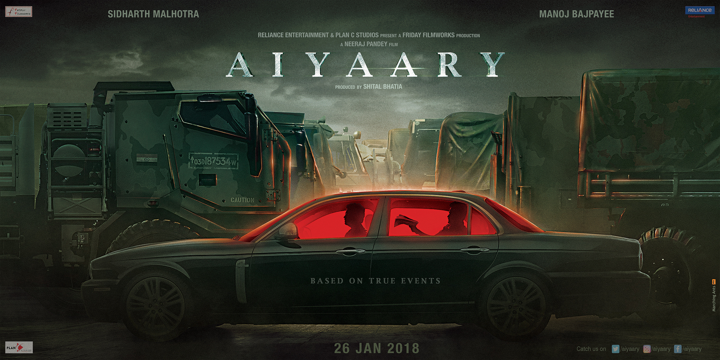 Mega Sized Movie Poster Image for Aiyaary (#1 of 5)