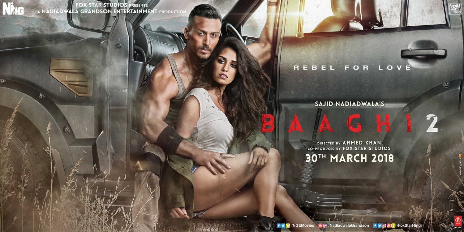 Extra Large Movie Poster Image for Baaghi 2 (#4 of 6)