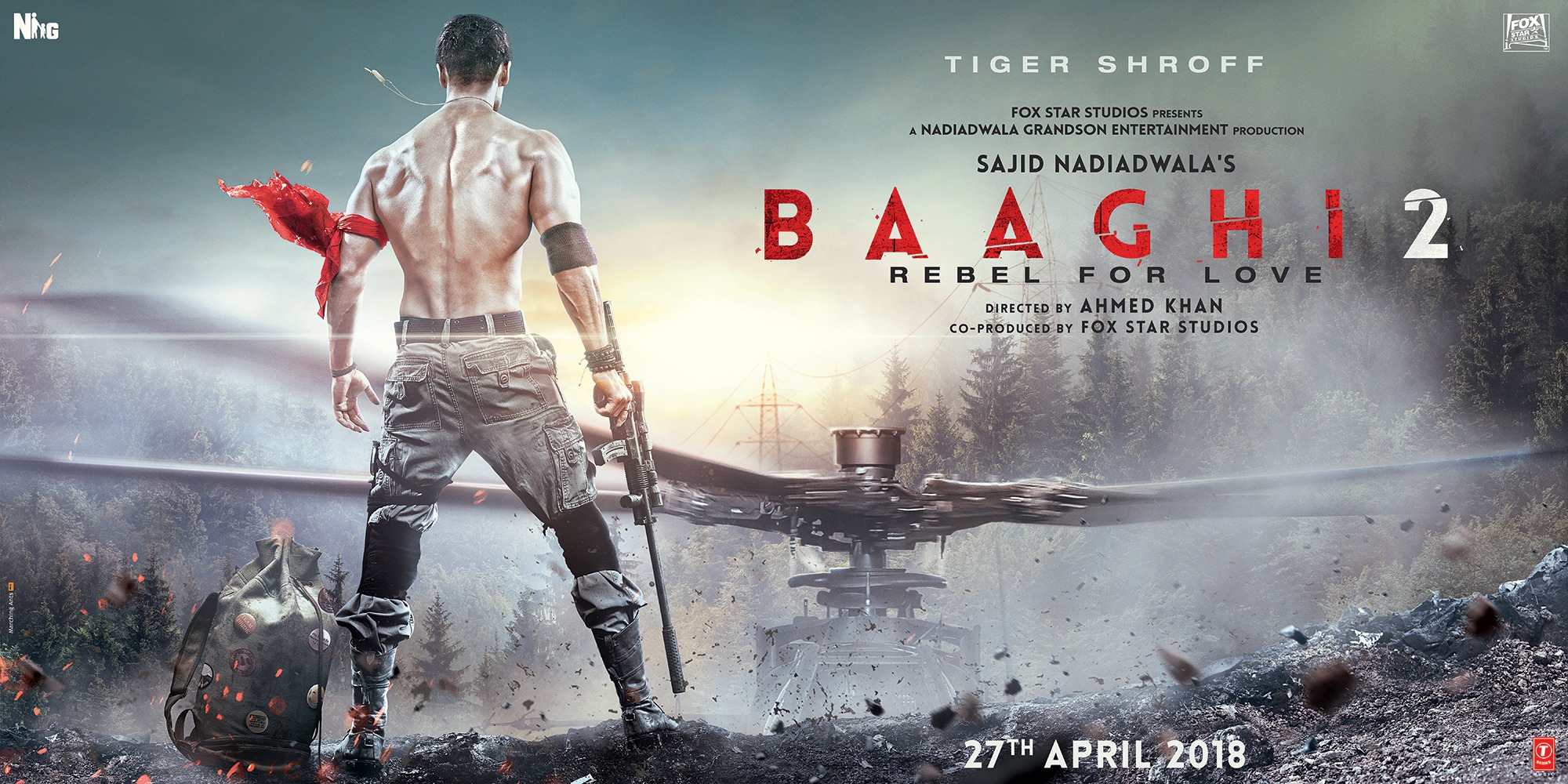 Mega Sized Movie Poster Image for Baaghi 2 (#1 of 6)