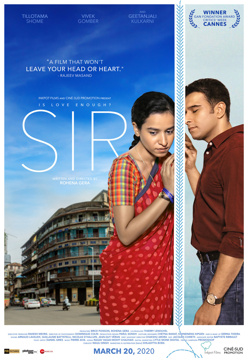 Extra Large Movie Poster Image for Sir (#4 of 5)