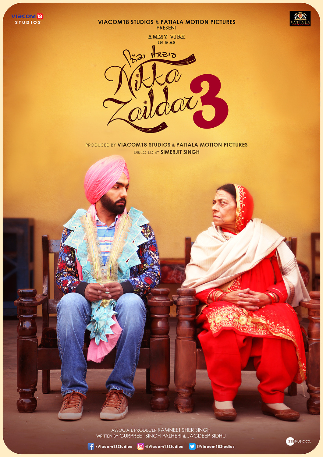 Extra Large Movie Poster Image for Nikka Zaildar 3 (#1 of 3)