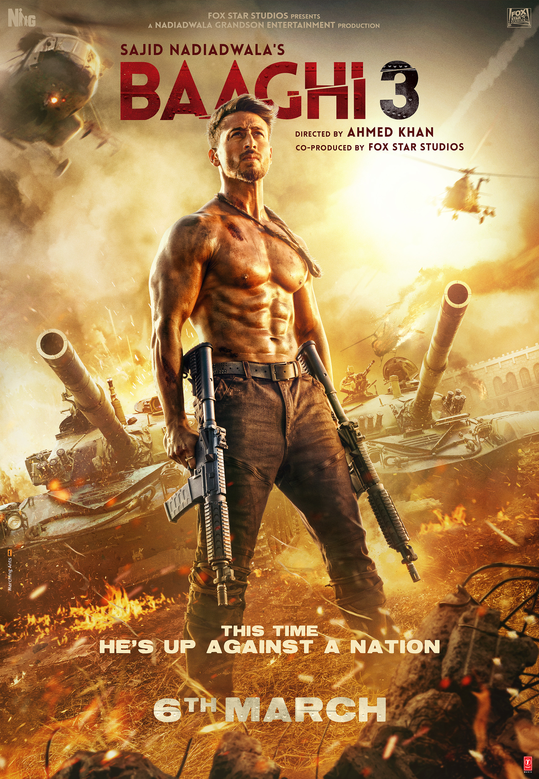 Mega Sized Movie Poster Image for Baaghi 3 (#3 of 6)