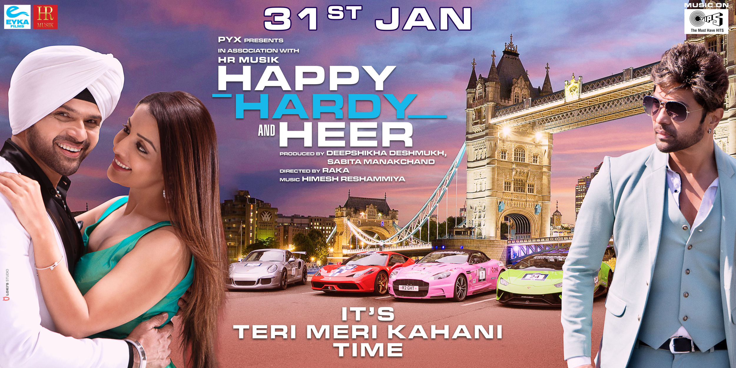 Mega Sized Movie Poster Image for Happy Hardy and Heer (#1 of 9)