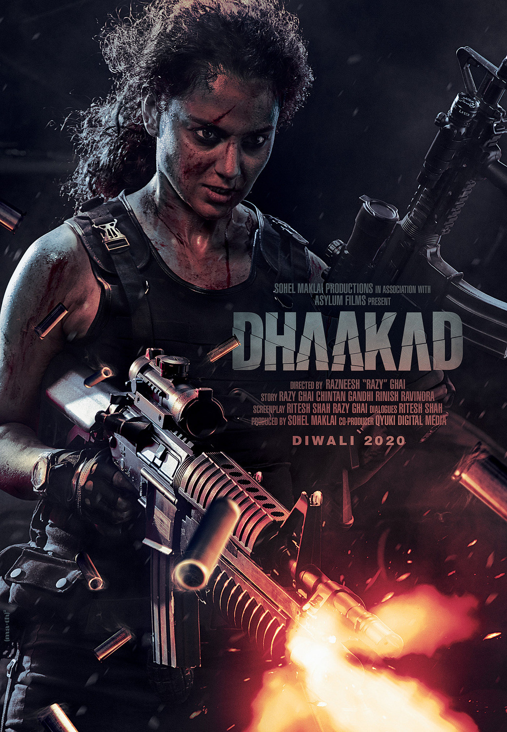 Extra Large Movie Poster Image for Dhaakad (#2 of 2)