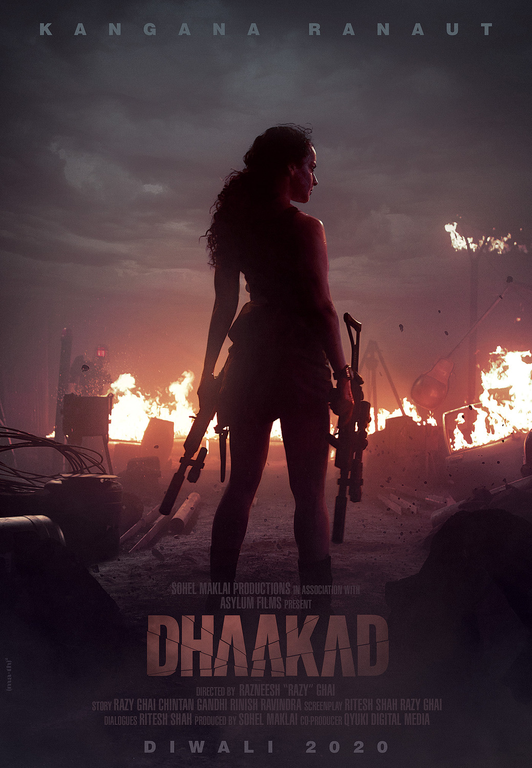 Extra Large Movie Poster Image for Dhaakad (#1 of 2)