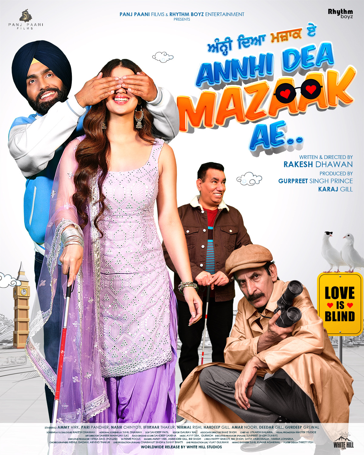 Extra Large Movie Poster Image for Annhi Dea Mazaak Ae (#2 of 3)