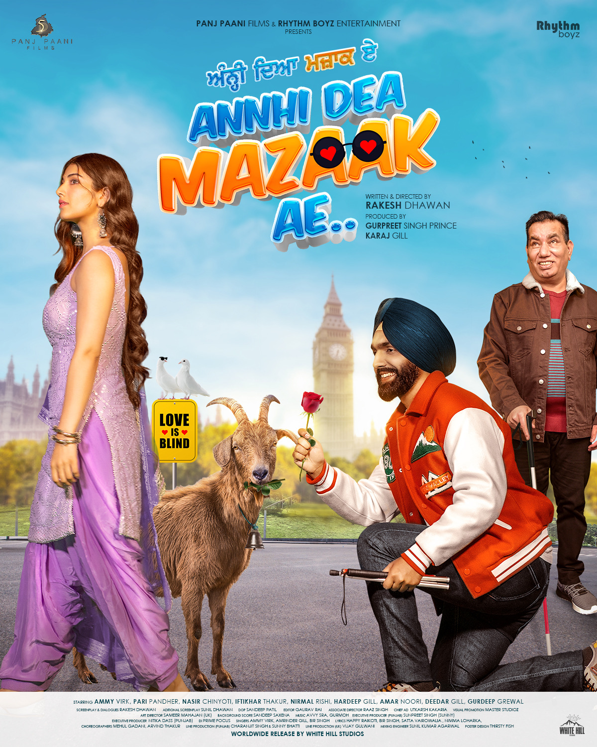 Extra Large Movie Poster Image for Annhi Dea Mazaak Ae (#1 of 3)