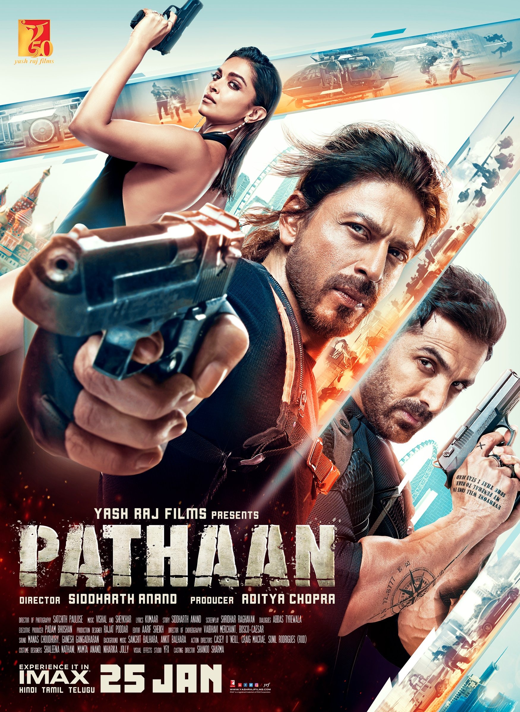 Mega Sized Movie Poster Image for Pathaan 