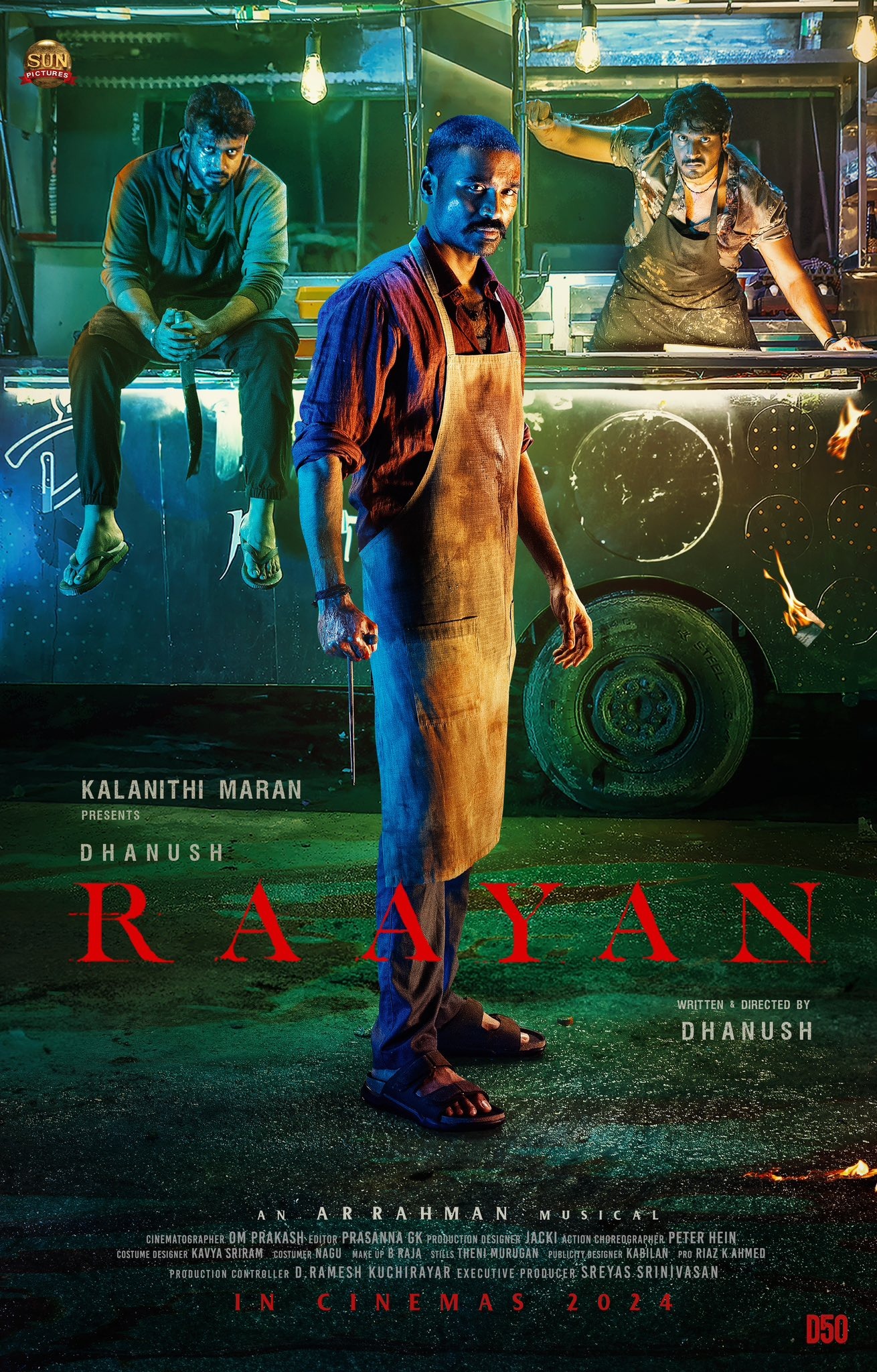 Mega Sized Movie Poster Image for Raayan 