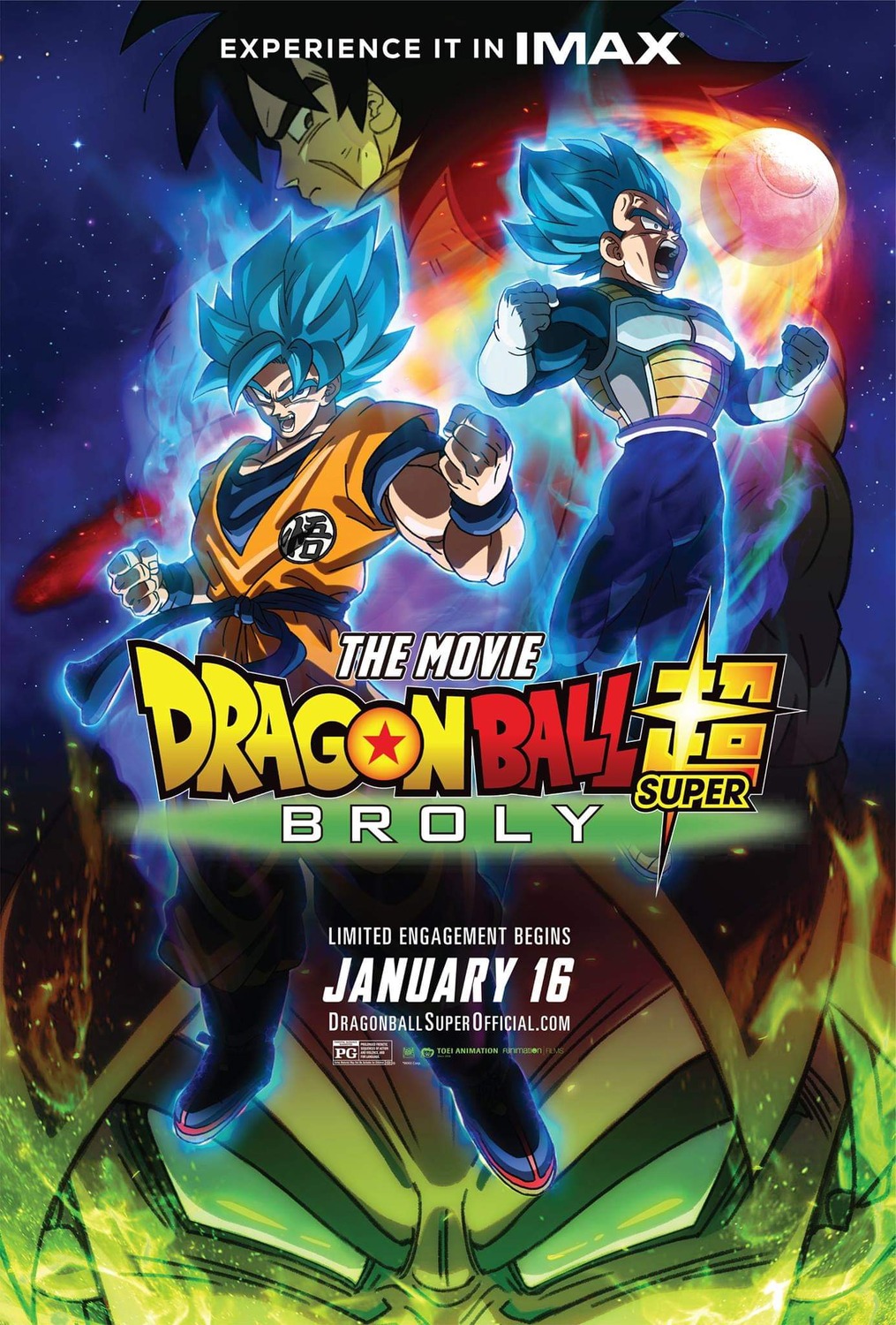 Extra Large Movie Poster Image for Dragon Ball Super: Broly 