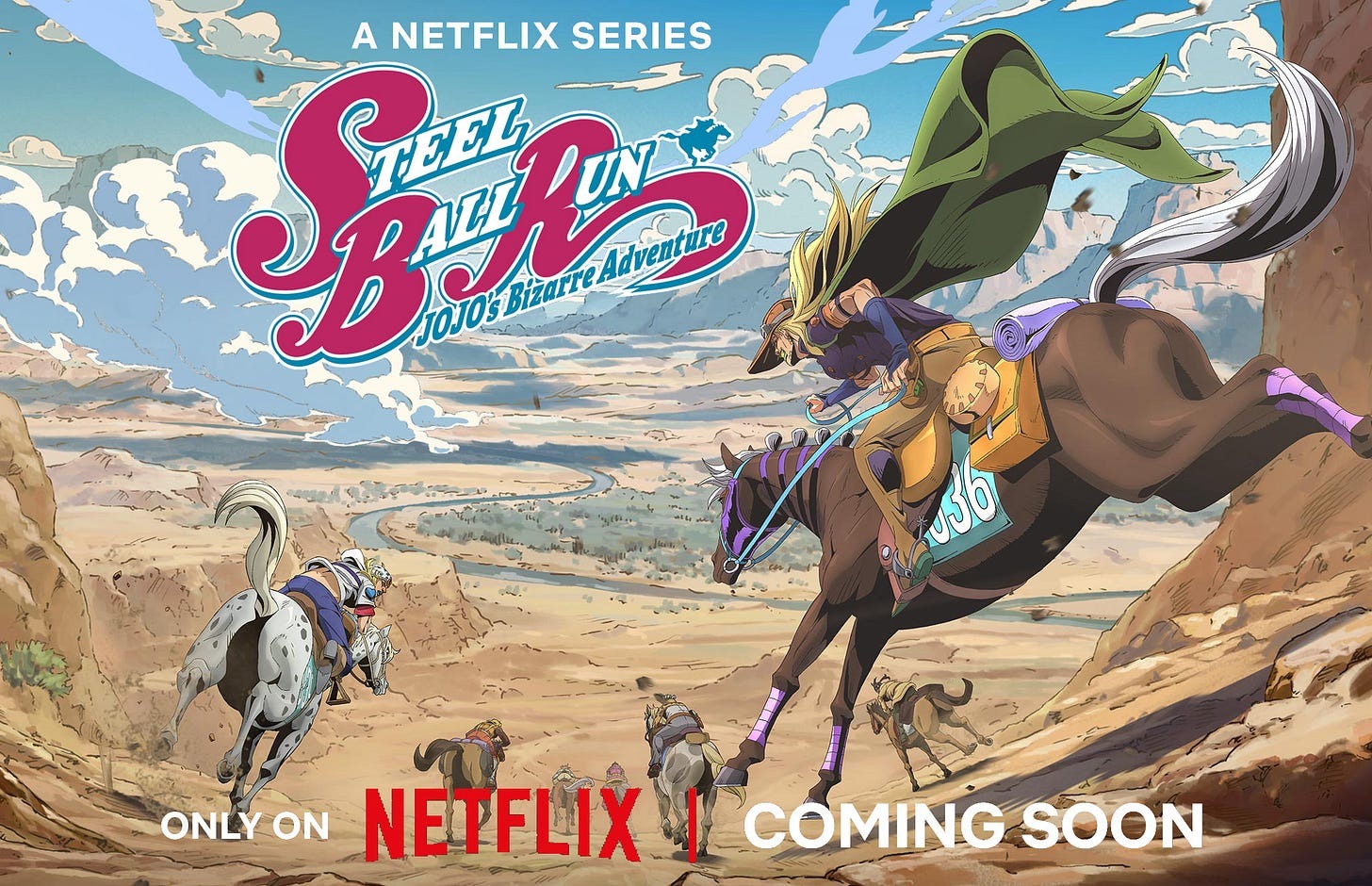 Extra Large TV Poster Image for Steel Ball Run: JoJo's Bizarre Adventure (#2 of 2)