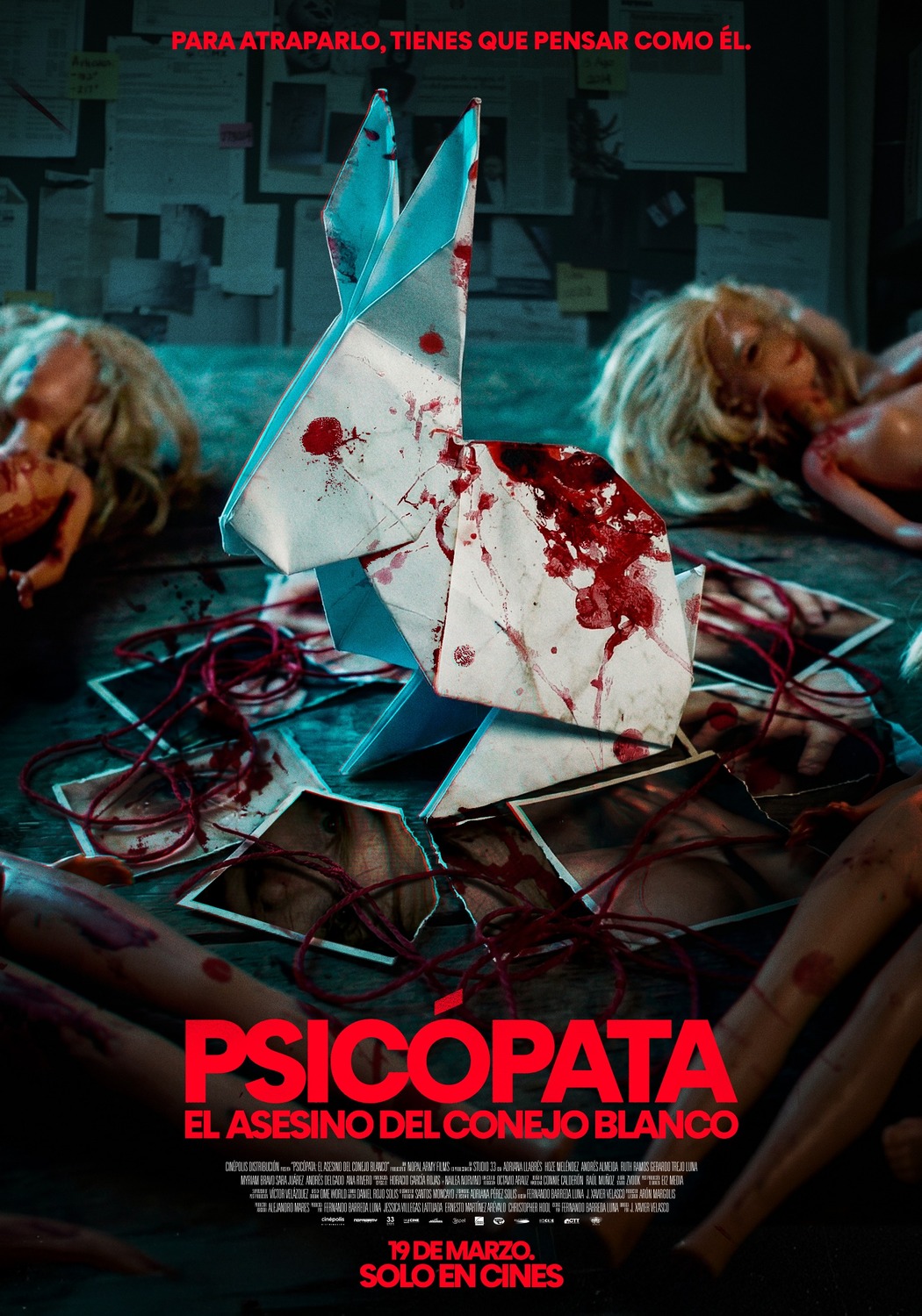 Extra Large Movie Poster Image for Psicópata: El Asesino del Conejo Blanco (#1 of 2)