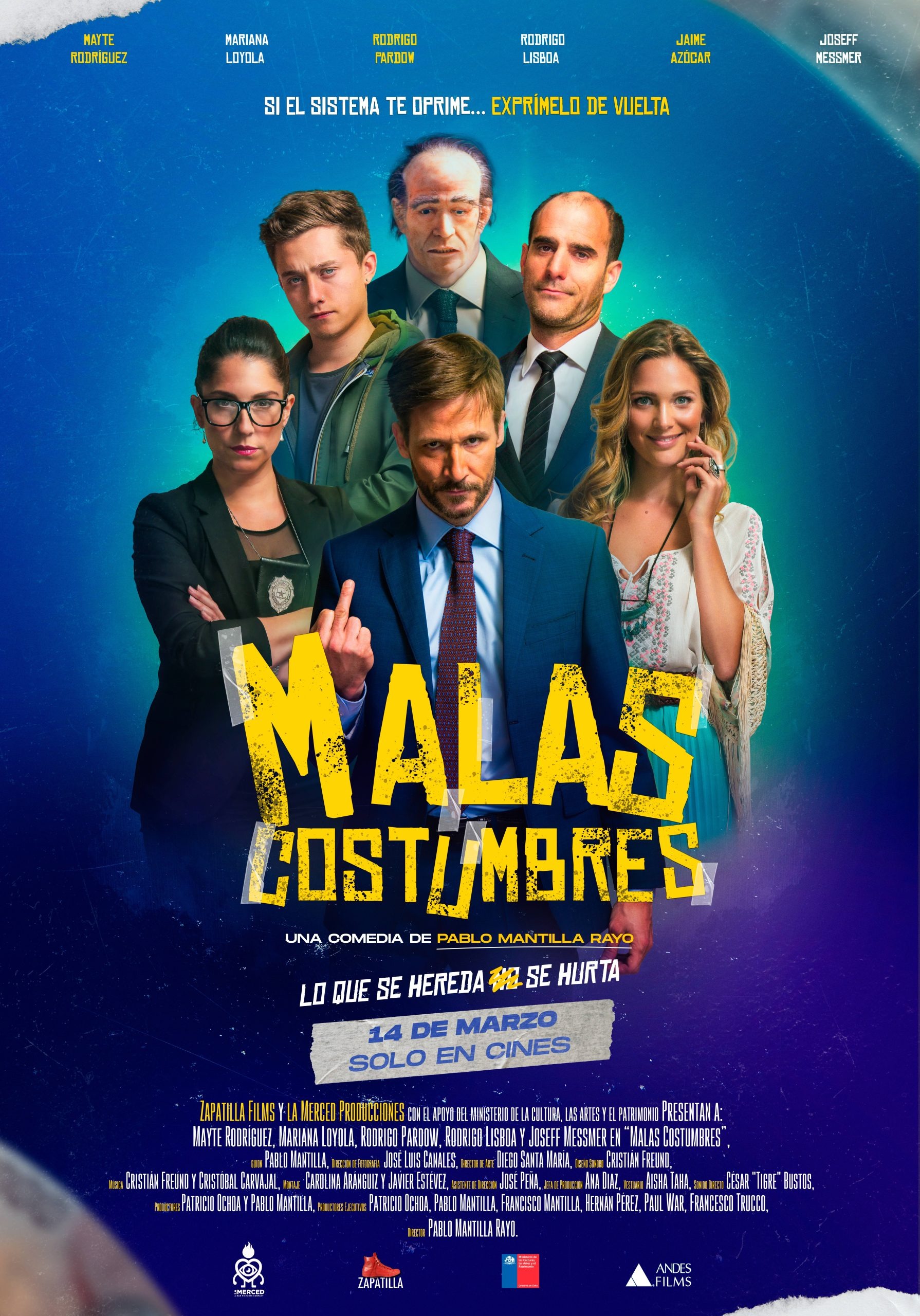 Mega Sized Movie Poster Image for Malas Costumbres 