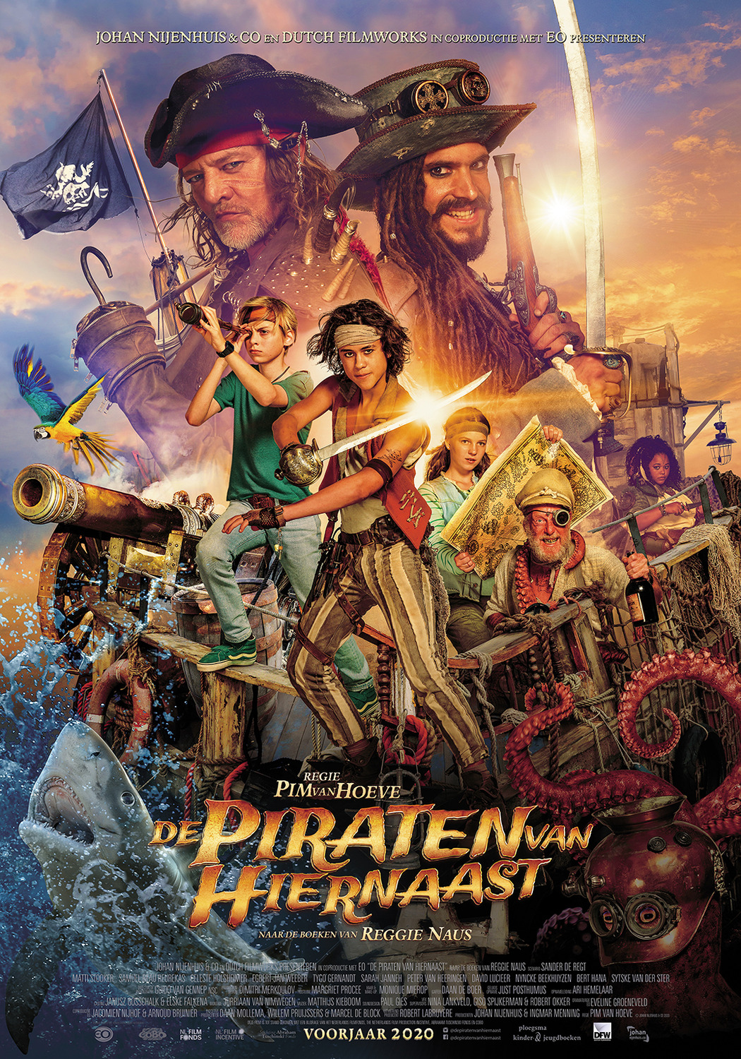 Extra Large Movie Poster Image for De piraten van hiernaast 
