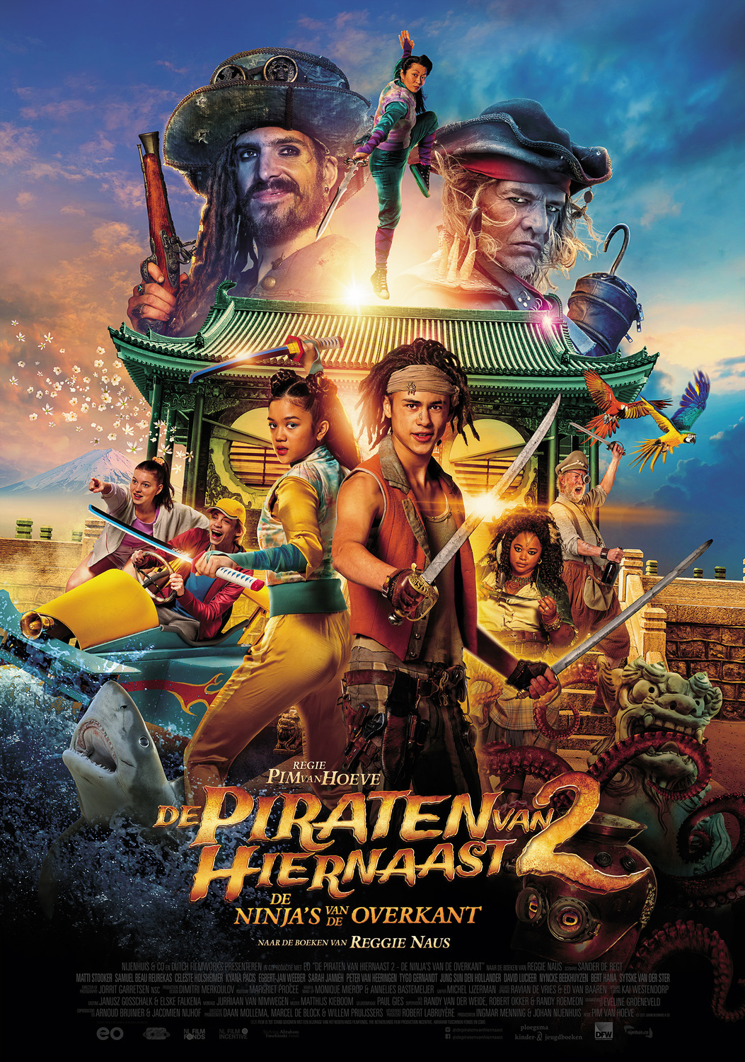 Extra Large Movie Poster Image for De piraten van hiernaast: De ninja's van de overkant 
