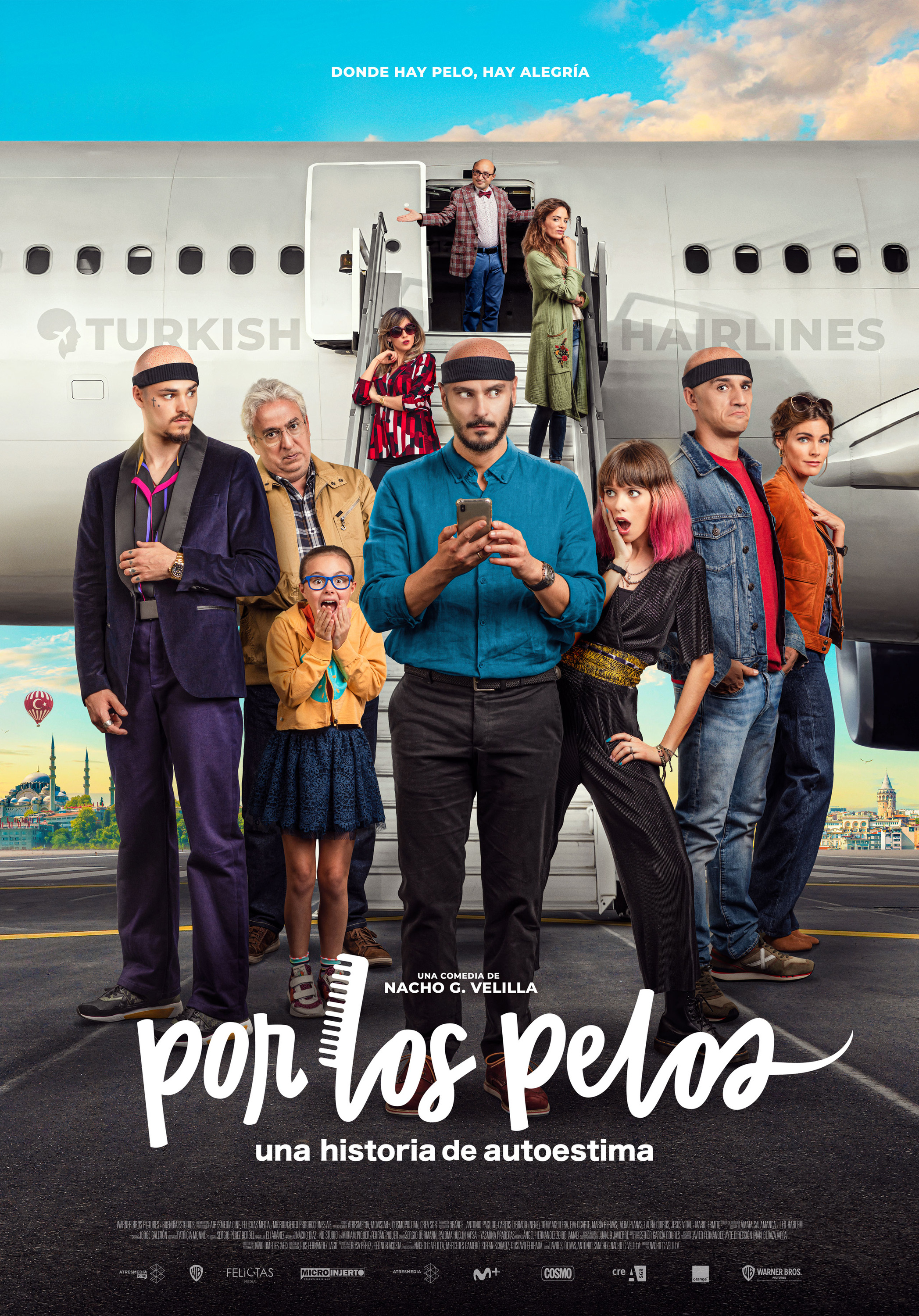 Mega Sized Movie Poster Image for Por los pelos (#2 of 2)