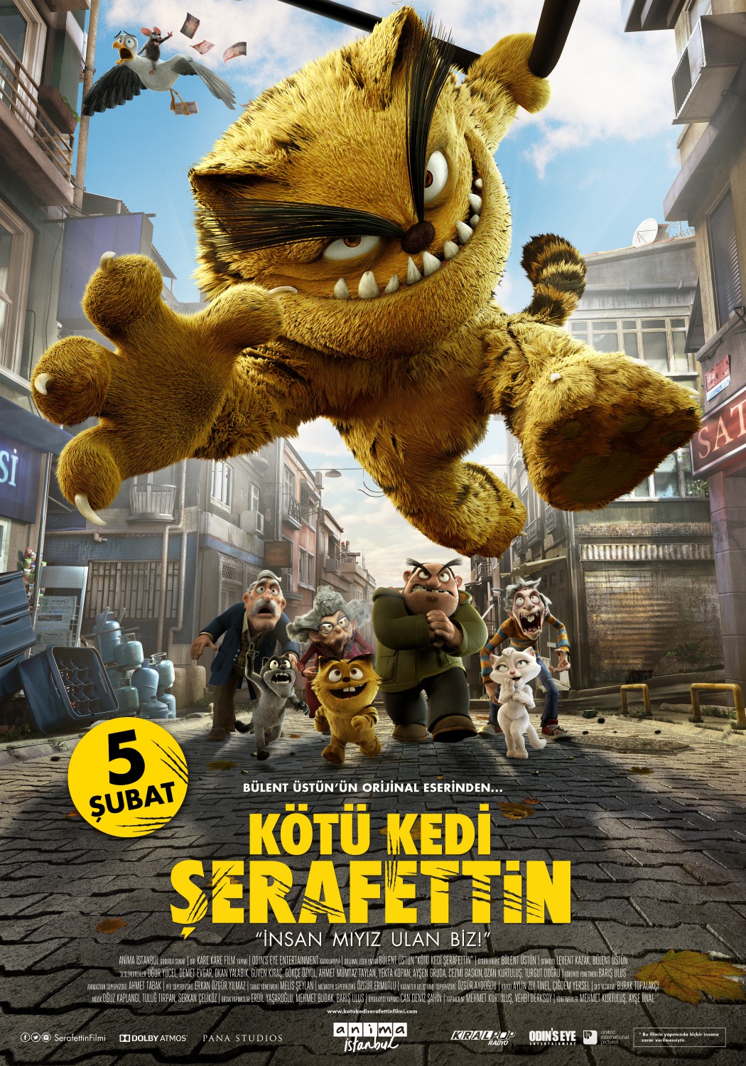 Extra Large Movie Poster Image for Kötü Kedi Serafettin 